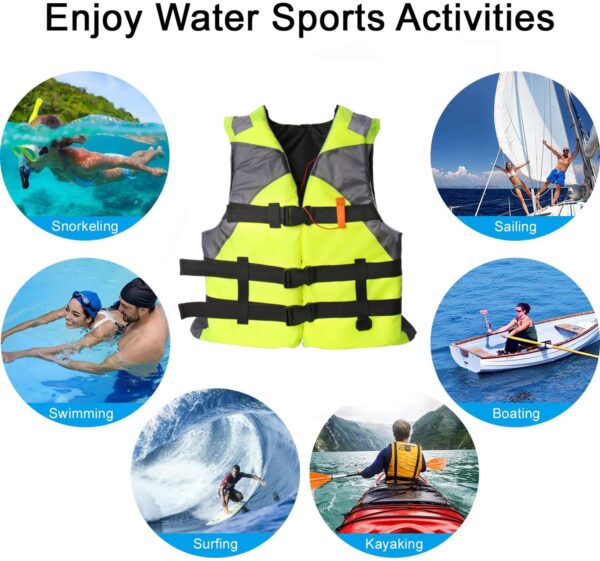 C4-   Adult Kids Life Jacket - 图片 2