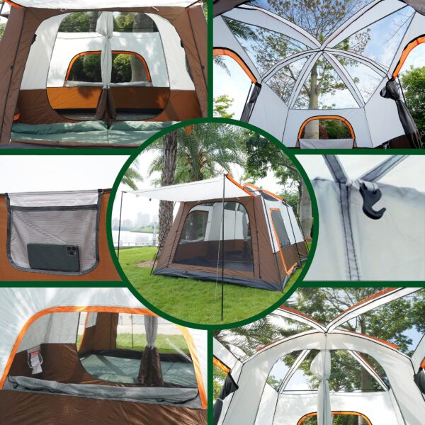 T2-   Outdoor Family Gathering Tent 4-12 Persons - 图片 3