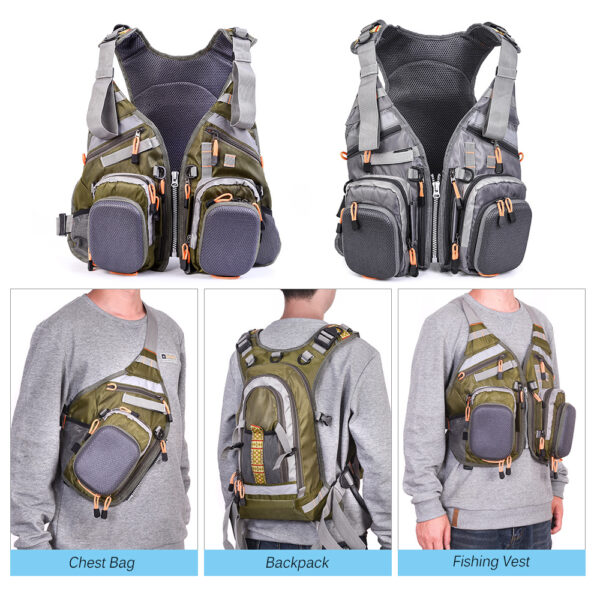 C4-   Multi-Purpose Fishing Vest - 图片 4